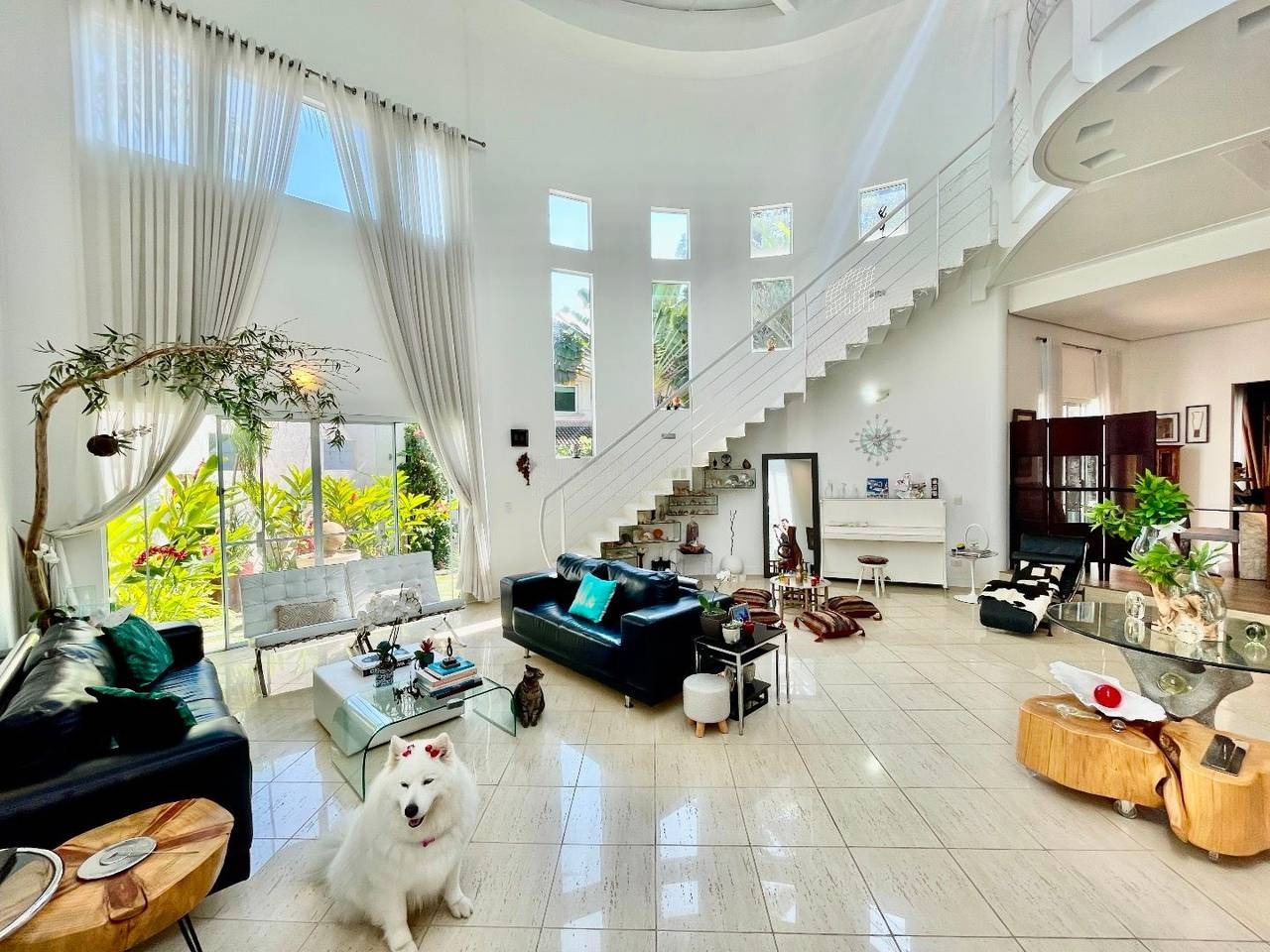 Sala de estar casa à venda em Residencial Tambore 1, Alphaville, Barueri — 4 suítes, 500 m² — imagem 2 de 20
