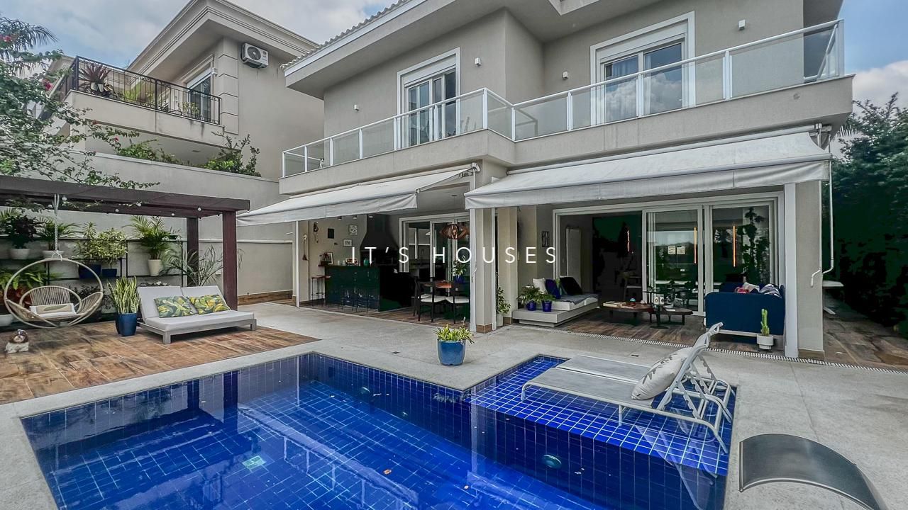 Fachada casa para alugar em Itahye Residencial, Alphaville, Barueri — 4 suítes, 450 m² — imagem 1 de 29