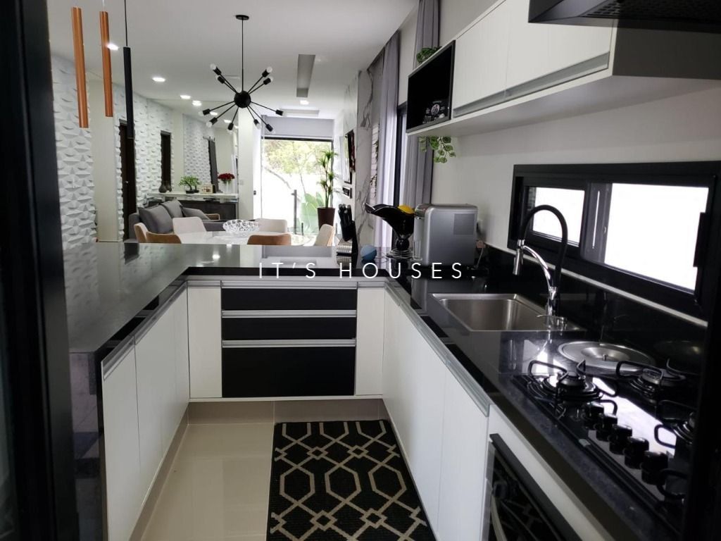 Cozinha e área gourmet casa à venda em New Ville, Alphaville, Santana de Parnaíba — 1 suíte, 195 m² — imagem 3 de 15