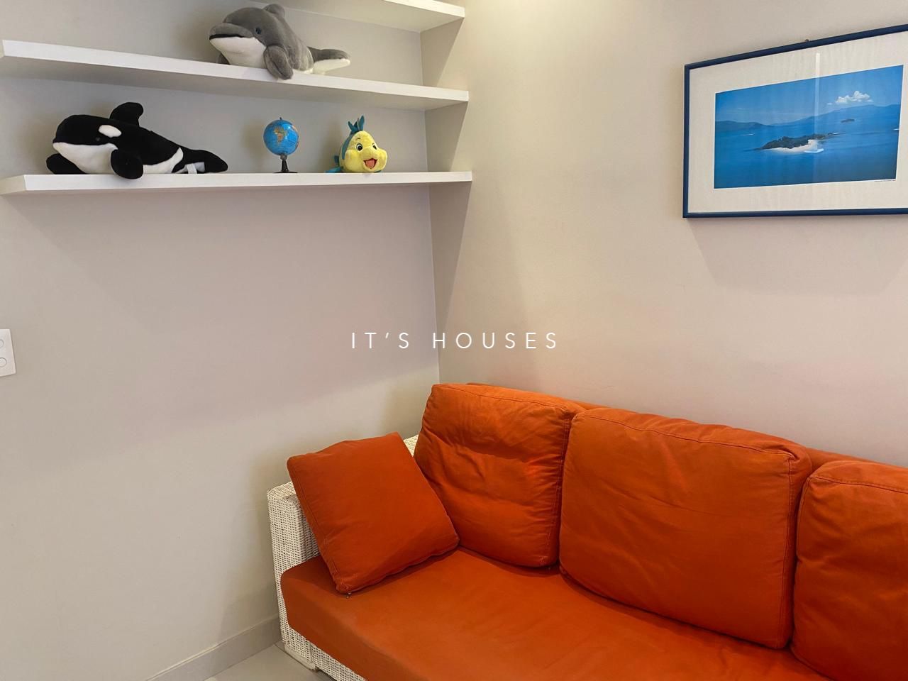 Sala de estar apartamento para alugar em Edificio Monte Carlo, Alphaville, Barueri — 1 suíte, 85 m² — imagem 2 de 21