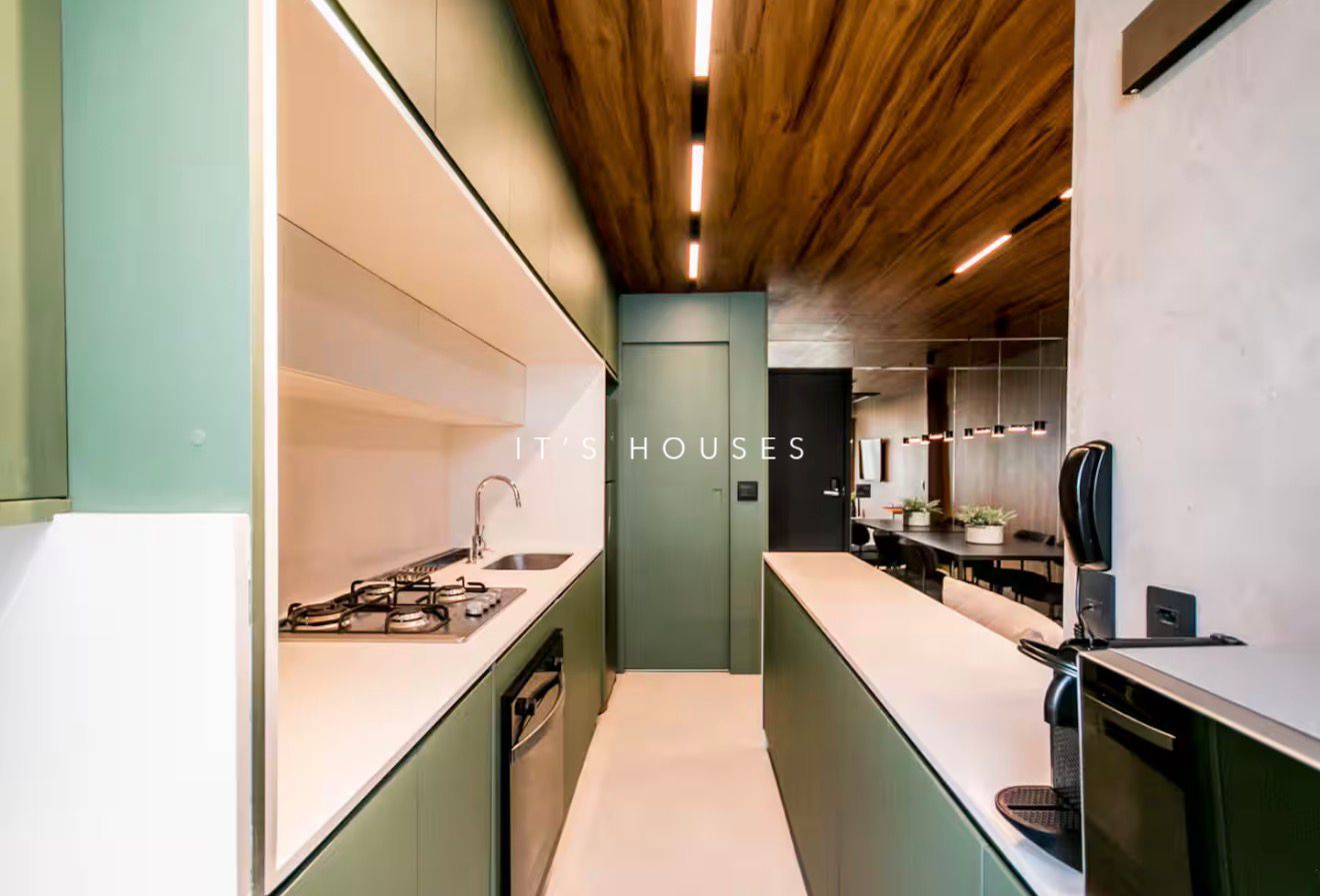 Sala de estar apartamento para alugar em Wi House, Alphaville, Barueri — 1 suíte, 50 m² — imagem 2 de 29