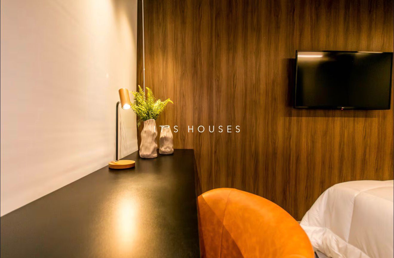 Cozinha e área gourmet apartamento para alugar em Wi House, Alphaville, Barueri — 1 suíte, 50 m² — imagem 3 de 29